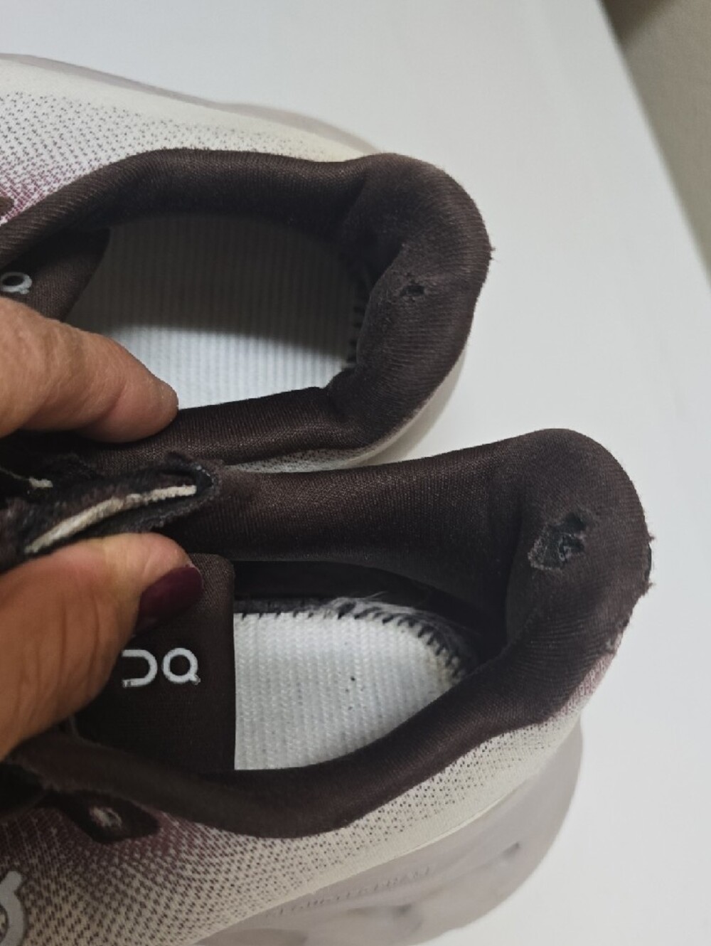 On Running Cloudtilt White and Brown Women's Running Shoe - Picture 3 of 8